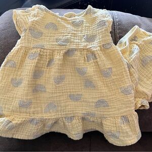 Koalababy 9m yellow dress and shorts